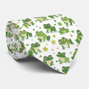 Cute Funny Colourful Frog Neck Tie