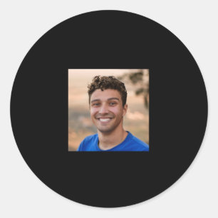 Cute Funny Couples Photo If Lost Please Return To  Classic Round Sticker