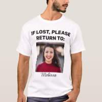 Cute Funny Couple's Photo If Lost Please Return To