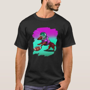 Cute Funny Dachshund Chiweenie Wiener Dog Playing T-Shirt