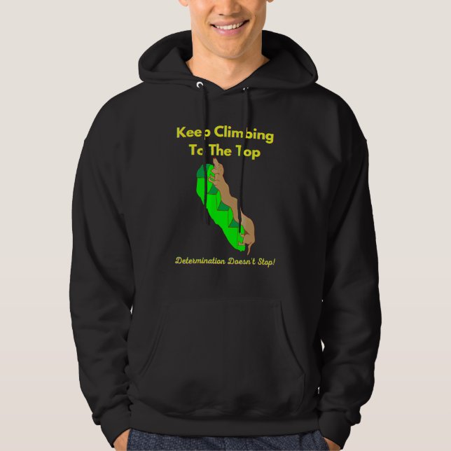 Cute Funny Dachshund Keep Climbing To The Top Posi (Front)