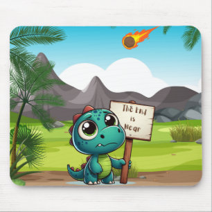 cute, funny dinosaur mouse pad