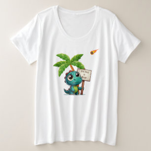 cute, funny dinosaur plus size T-Shirt