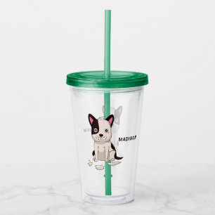 Cute & Funny Dog custom name tumblers