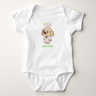 Cute Funny Dog-Tor Baby Bodysuit