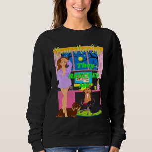 Cute Funny Doxie Mum Life They Rescued Me Dachshun Sweatshirt