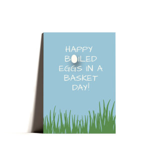 Cute Funny Easter Egg Folded Holiday Card