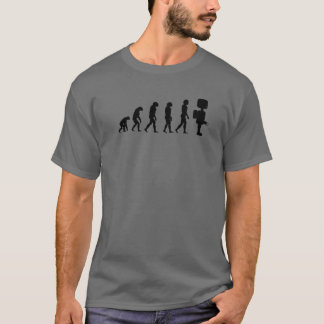 Cute Funny Evolution To Robot Machine Electronics T-Shirt