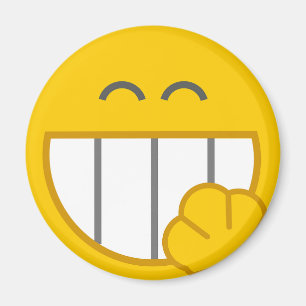 Cute Funny Face Locker Magnet