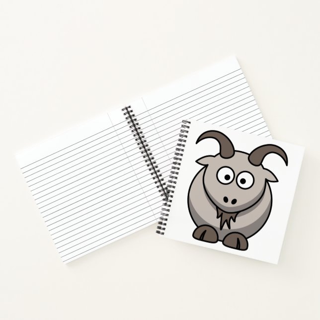 Cute Funny Farm Yard Goat      Notebook (Inside)