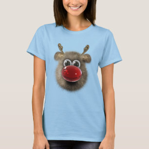 Cute Funny Fluffy Reindeer T-Shirt