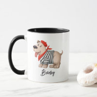 Cute Funny French Dog Personalised Name