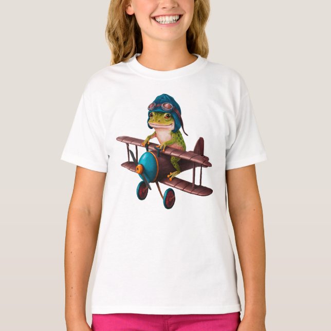 Cute Funny Frog  T-Shirt (Front)