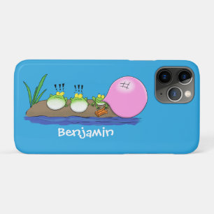Cute funny frogs bubblegum cartoon illustration Case-Mate iPhone case