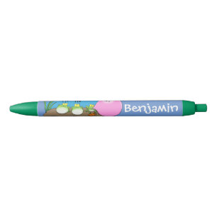 Cute funny frogs cartoon pen