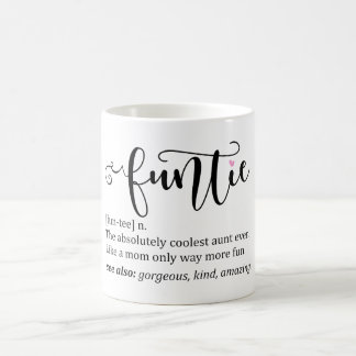 Cute Funny Funtie Aunt Definition Coffee Mug