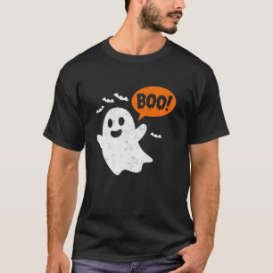 Cute Funny Ghost BOO Halloween Party Spooky Costum T-Shirt