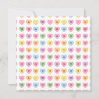 Cute funny girly custom conversation candy hearts