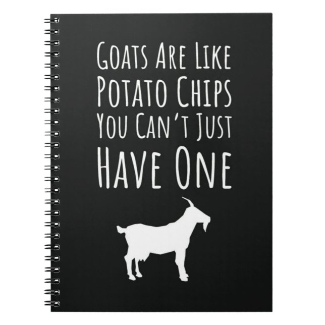 Cute Funny Goat Farmer Gifts Animal Farming Notebook (Front)