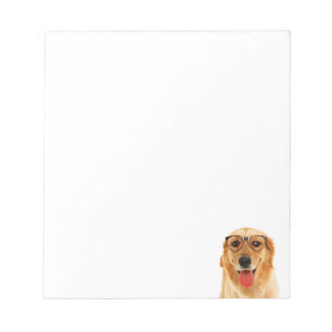Cute funny Golden Retriever dog Notepad