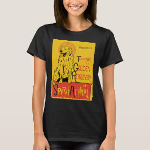 Cute Funny Golden Retriever Doggoldie T-Shirt