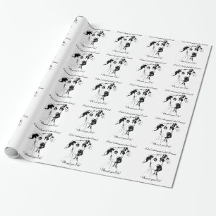 Cute Funny Great Dane Dog Quote  Spoiled Pet Humou Wrapping Paper