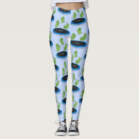 Cute funny green beans on trampoline cartoon