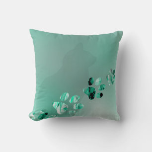 Cute Funny Green Cat Paw Cushion