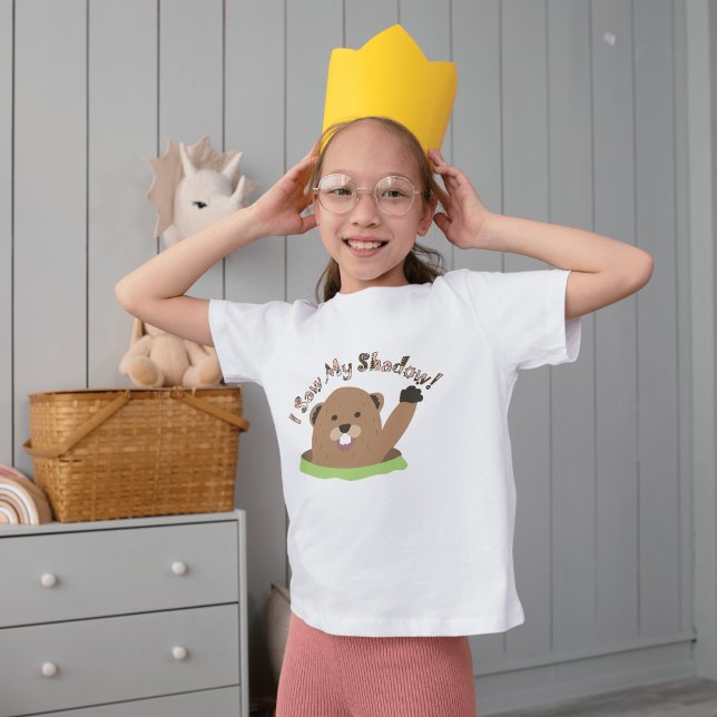 Cute Funny Groundhog Day Kids Holiday Gift T-Shirt (Creator Uploaded)