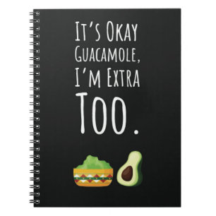 Cute Funny Guacamole Gifts Avocado Lover Notebook