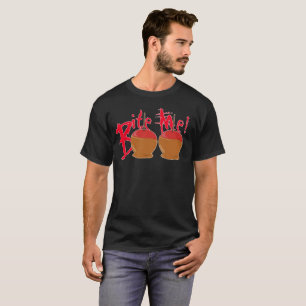 Cute Funny Halloween Boo Bite Me Candy Apples T-Shirt