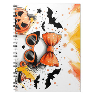 Cute Funny Halloween Ghost Notebook