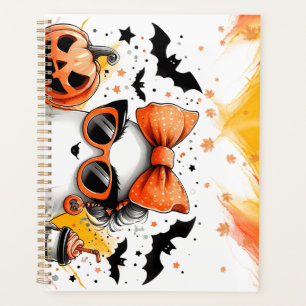 Cute Funny Halloween Ghost Planner