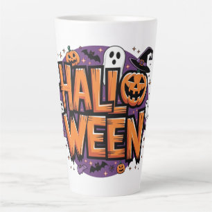 Cute funny halloween latte mug