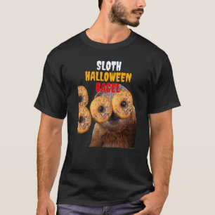 Cute Funny Haloween Sloth Boo Bagel Costume Premiu T-Shirt