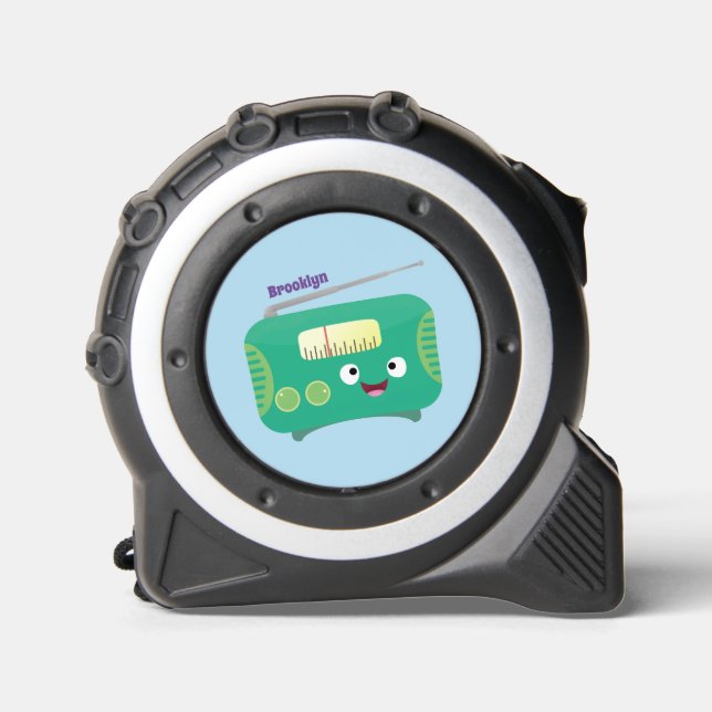 Cute funny happy retro radio cartoon 1 (Front)
