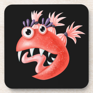 Cute Funny Hilarious Weird Monster Coaster