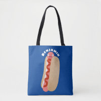 Cute funny hot dog Weiner cartoon 