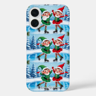 Cute Funny Humour Trendy Modern Merry Christmas iPhone 16 Case