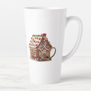 Cute Funny Humour Trendy Modern Merry Christmas Latte Mug