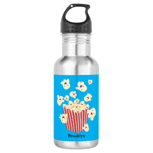 Cute funny jumping popcorn cartoon 532 ml water bottle