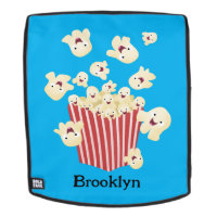 Cute funny jumping popcorn cartoon