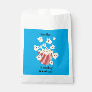 Cute funny jumping popcorn cartoon favour bags