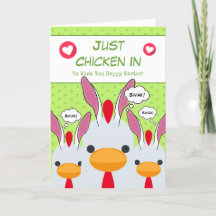 Cute Funny Just Chicken In Bunny Ears Happy Easter