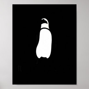 Cute Funny Just Chillin Zoo Penguin  Poster