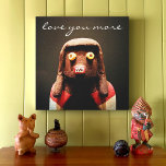 Cute Funny Kachina Doll Face Photo Love You More Canvas Print<br><div class="desc">Who can resist a face like this? Keep happy thoughts of your loved one close to your heart as you gaze at this cute and colourful photography fine art canvas. Makes a great gift for your someone special! You can easily personalise this wall art plus I also offer customisation on...</div>