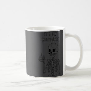 Cute Funny Kawaii Skeleton Birthday Skull Happy Wo Coffee Mug