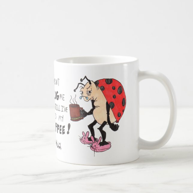 Cute Funny Ladybug coffee mug (Right)