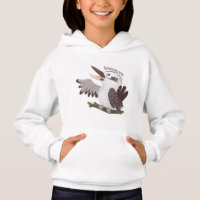 Cute funny laughing kookaburra cartoon