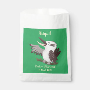 Cute funny laughing kookaburra cartoon favour bags